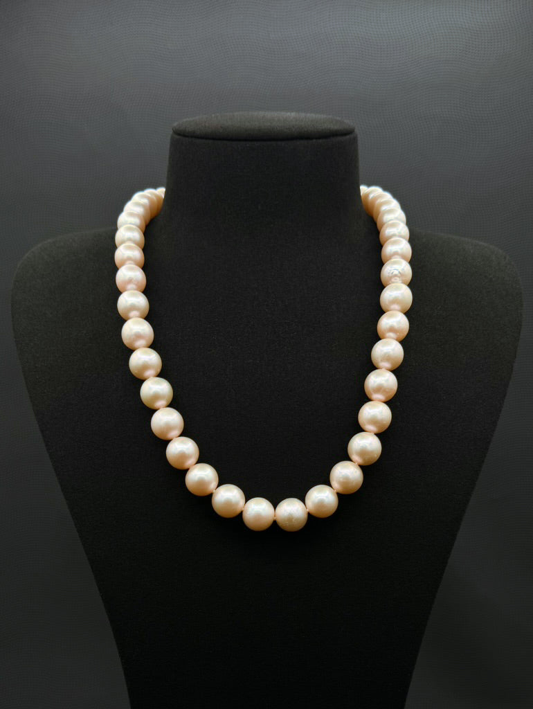 20" South Sea Rosa-Blush Pearl Necklace | AAAA Grade | 14K Clasp