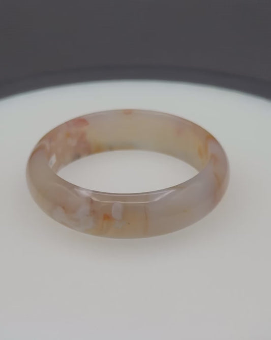 Bangle | Cherry Blossom Sakura Agate | 59mm