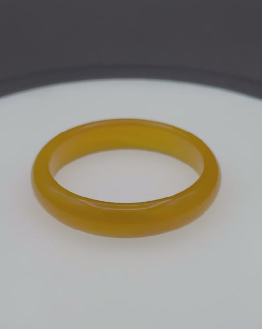 Bangle | Yellow High Grade Agate | 58mm