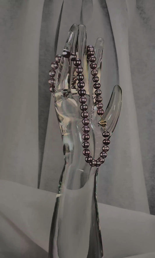 18" South Sea  Lavender Pearl Necklace | AAAAA Grade | 14K Clasp