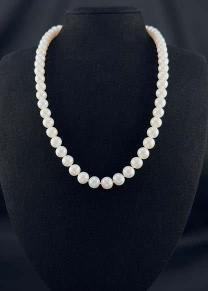 20" South Sea White Pearl Necklace | AAAAA Grade | 14K