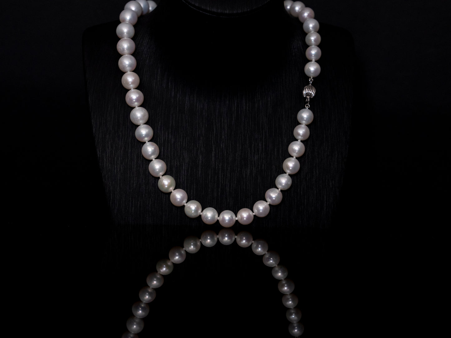 20" South Sea White Pearl Necklace | AAAA Grade | 14K (white-gold) Clasp [cn008]