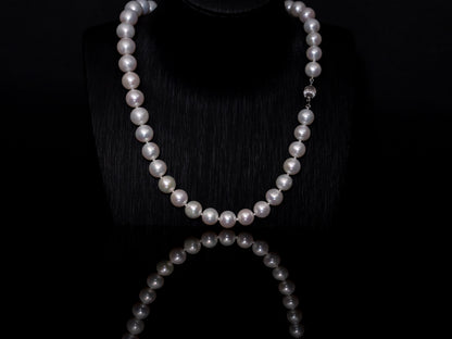 20" South Sea White Pearl Necklace | AAAA Grade | 14K (white-gold) Clasp [cn008]