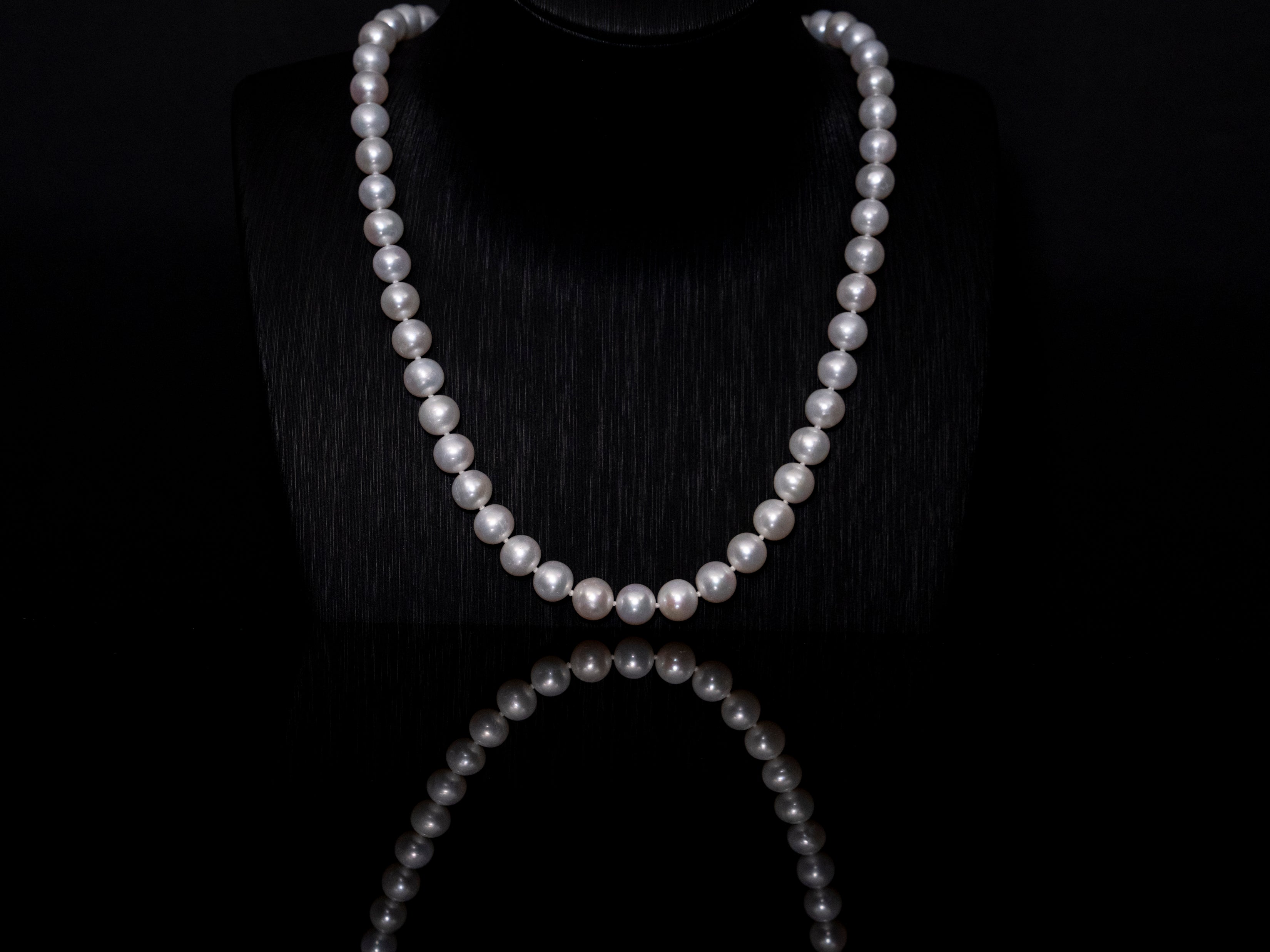 20" South Sea White Pearl Necklace | AAAAA Grade | 14K (white-gold) Clasp [cn089]