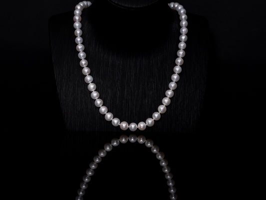 20" South Sea White Pearl Necklace | AAAAA Grade | 14K (white-gold) Clasp [cn089]
