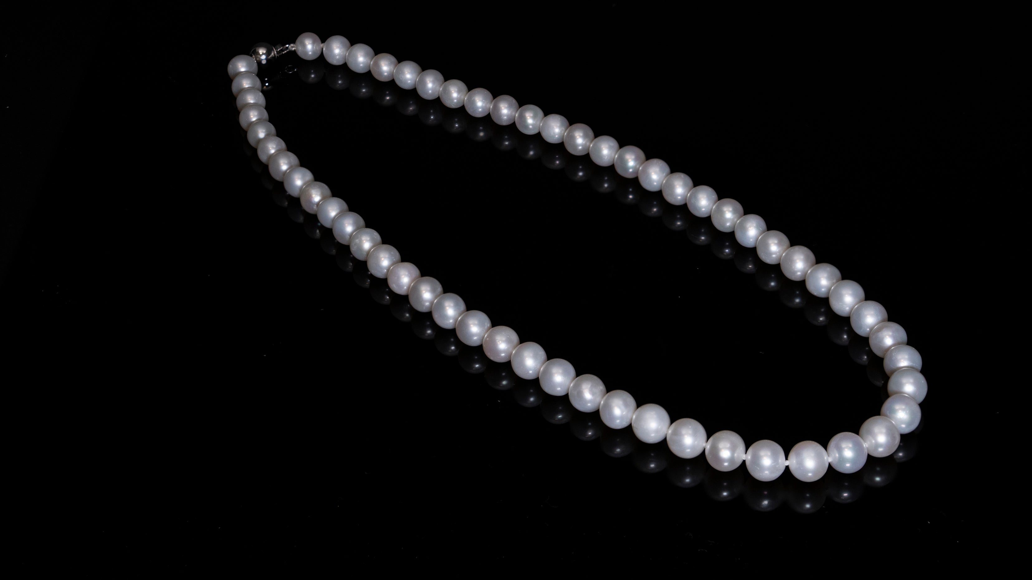 20" South Sea White Pearl Necklace | AAAAA Grade | 14K (white-gold) Clasp [cn089]