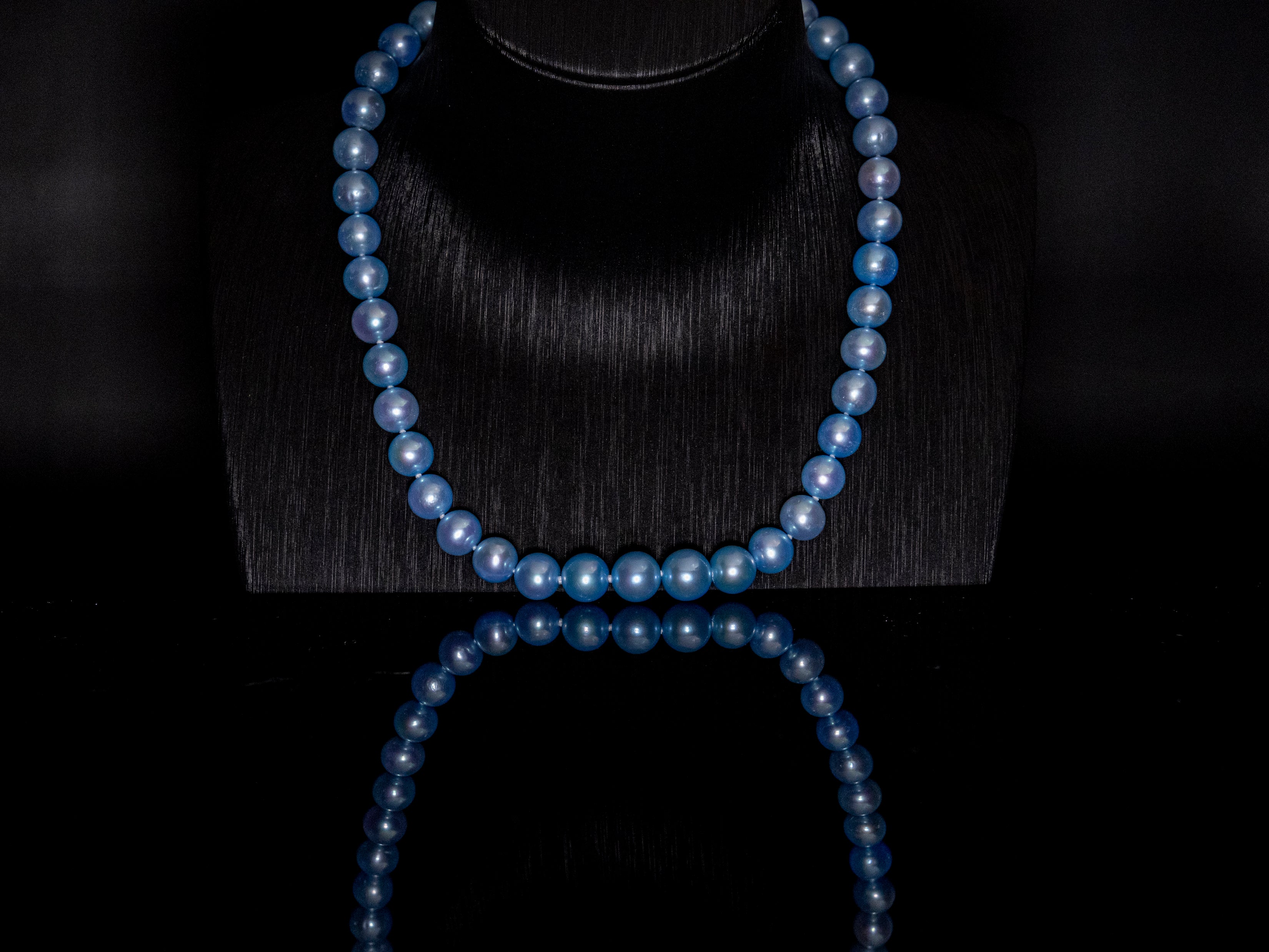 16" South Sea Sky Blue Pearl Necklace | AAAAA Grade | 14K Clasp [cn090]