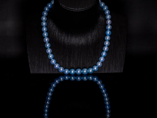 16" South Sea Sky Blue Pearl Necklace | AAAAA Grade | 14K Clasp [cn090]