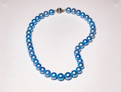16" South Sea Sky Blue Pearl Necklace | AAAAA Grade | 14K Clasp [cn090]