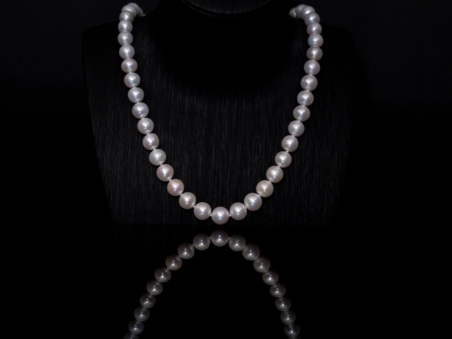 21.5" South Sea White Pearl Necklace | AAAAA Grade | 14K (white-gold) Clasp [cn007]