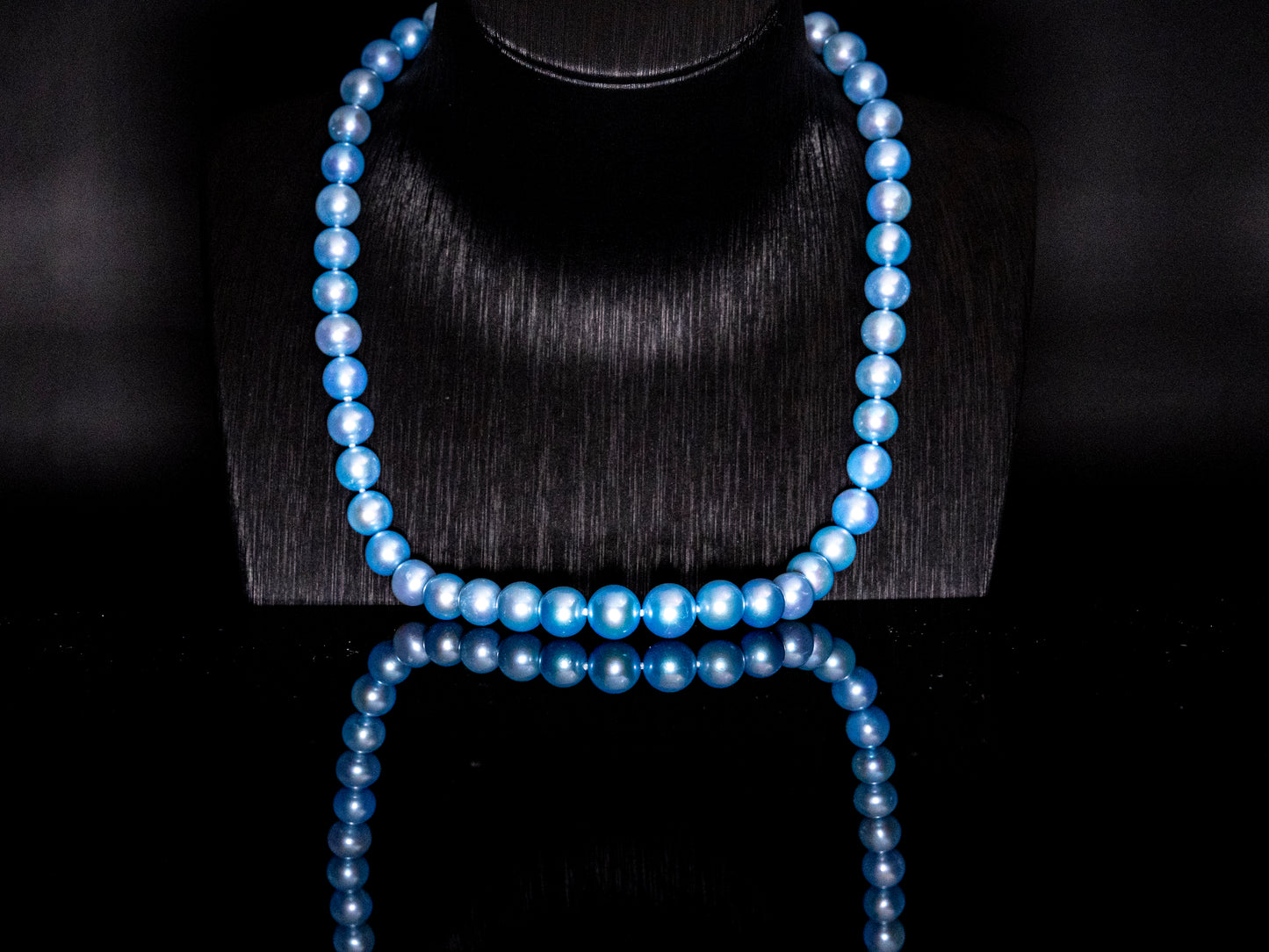18" South Sea Sky Blue Necklace | AAAAA Grade | 14K [cn095]