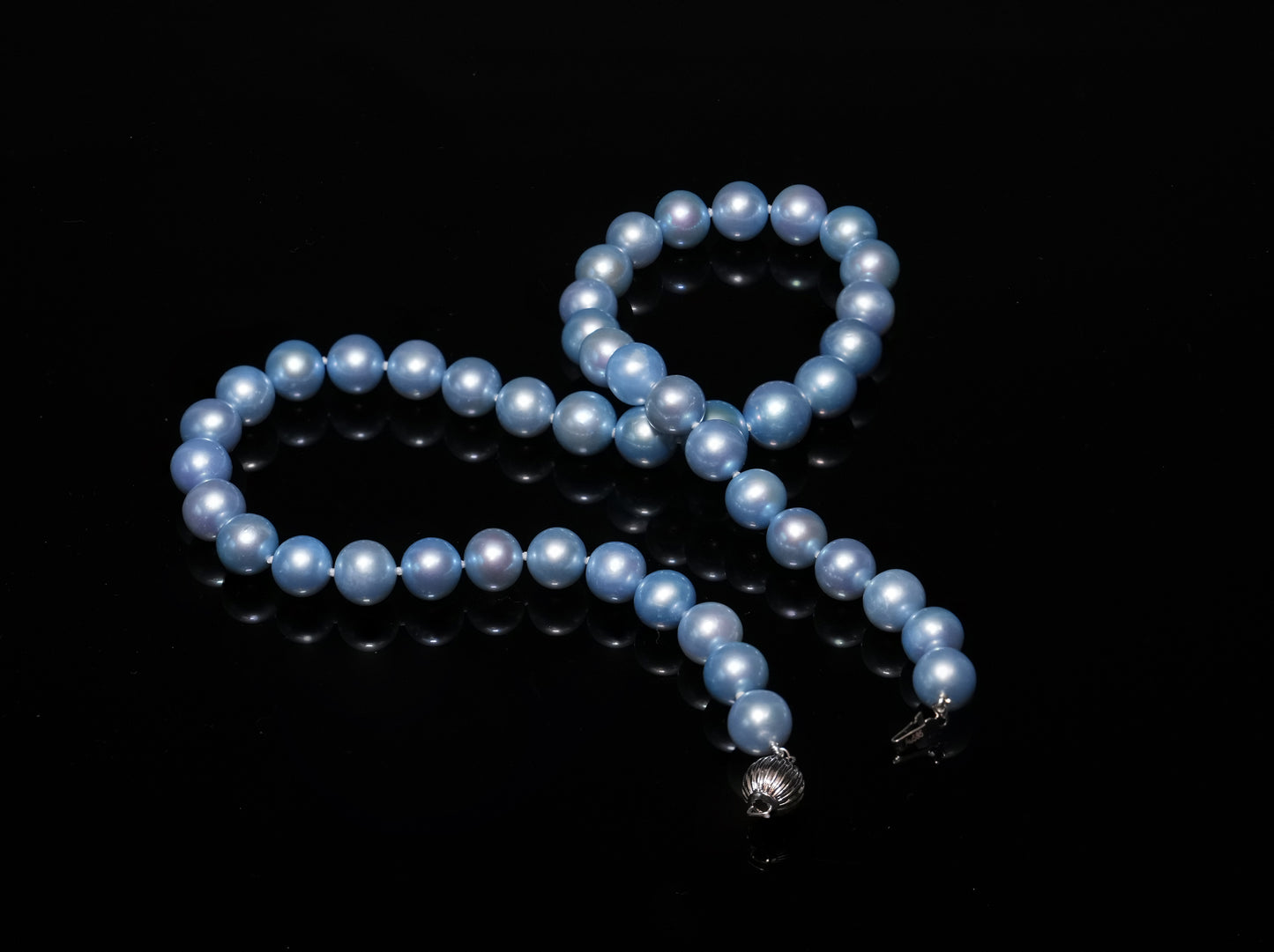 18" South Sea Sky Blue Necklace | AAAAA Grade | 14K [cn095]