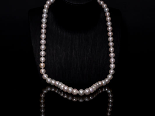 24" South Sea White Pearl Necklace | AAAAA Grade | 14K Clasp [cn006]
