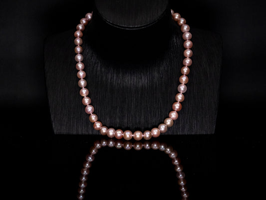 16" South Sea  Lavender Pearl Necklace | AAAAA Grade | 14K Clasp [cn078]