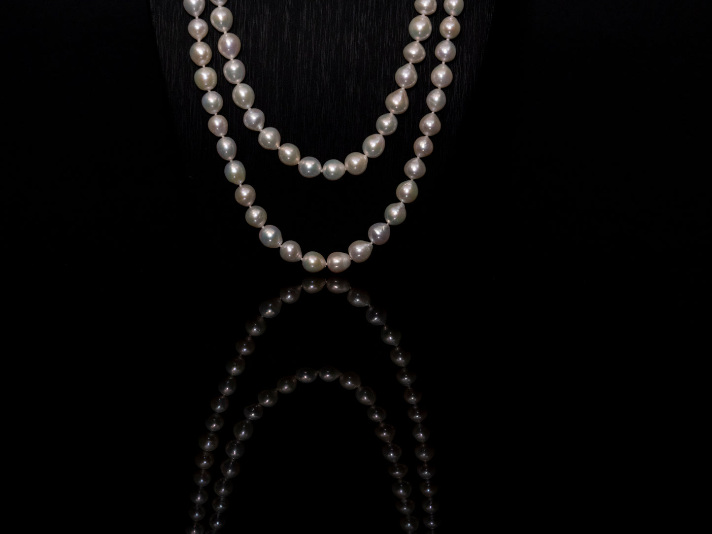 48" Baroque White Pearl Necklace | AAA TOP-Luster Grade | *No-clasp [cn087]