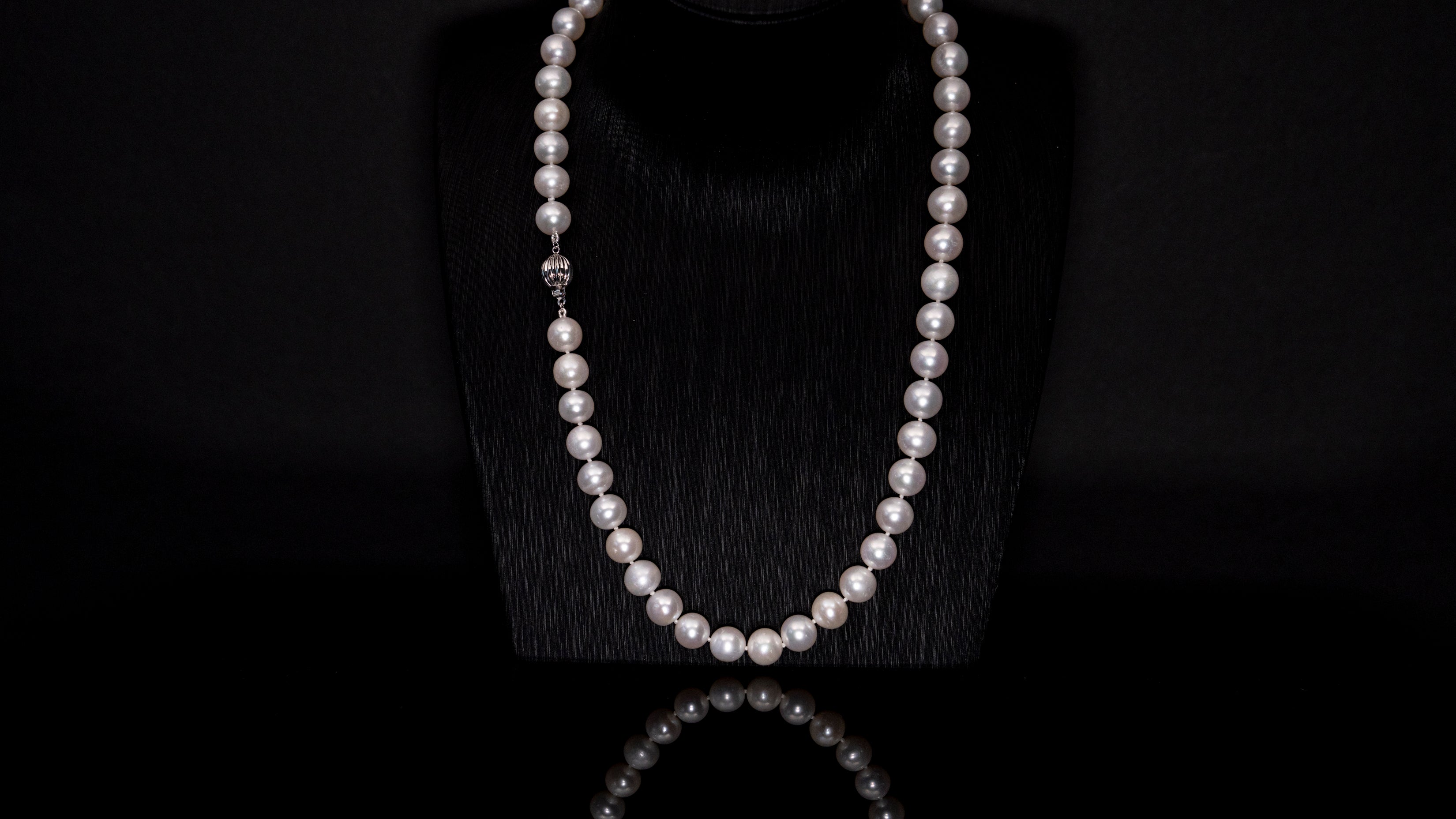 20" South Sea White Necklace | AAAAA | 14k Clasp [cn097]