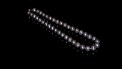 18" South Sea Soft Grey Pearl Necklace | AAAA Grade | 14K Clasp [cn050]