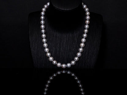 18" South Sea Soft Grey Pearl Necklace | AAAA Grade | 14K Clasp [cn050]