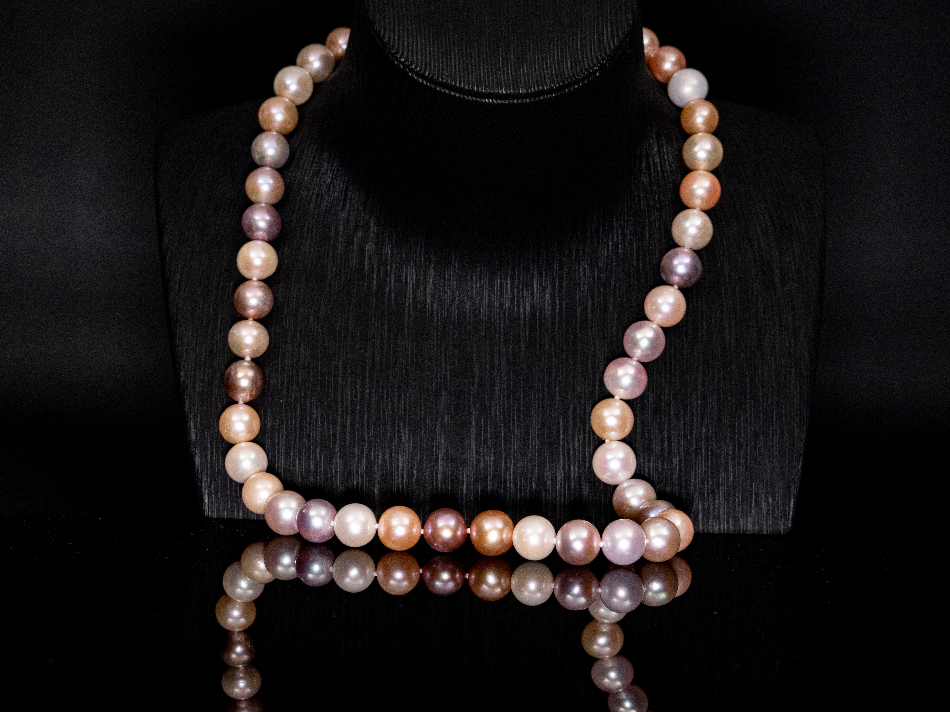 20" South Sea Mixed Pink-Golden-White Pearl Necklace | AAAAA Grade | 14K Clasp [cn047]