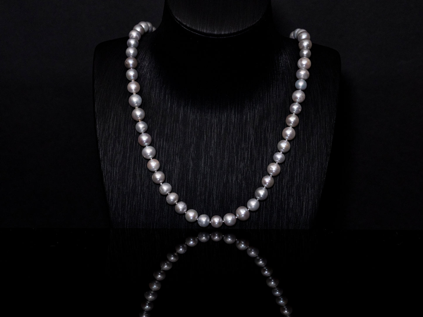 24" South Sea Silver Pearl Necklace | A Grade | *No Clasp | FINAL SALE [cn061]