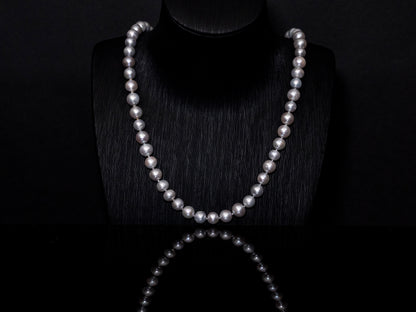 24" South Sea Silver Pearl Necklace | A Grade | *No Clasp | FINAL SALE [cn061]