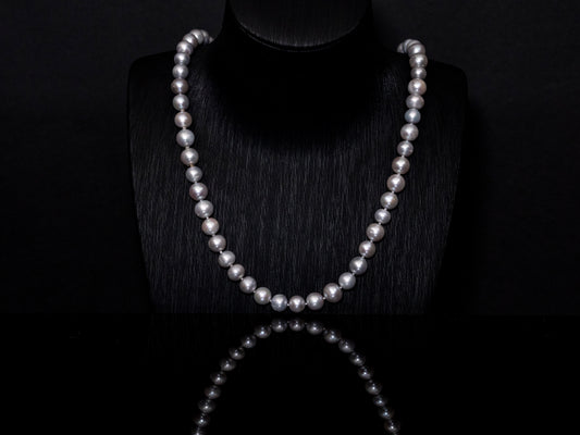 24" South Sea Silver Pearl Necklace | A Grade | *No Clasp | FINAL SALE [cn061]