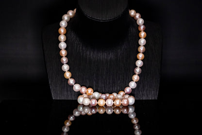 23.5" South Sea Mixed Pink-Golden-White Pearl Necklace | AAAAA Grade | *No Clasp [cn048]