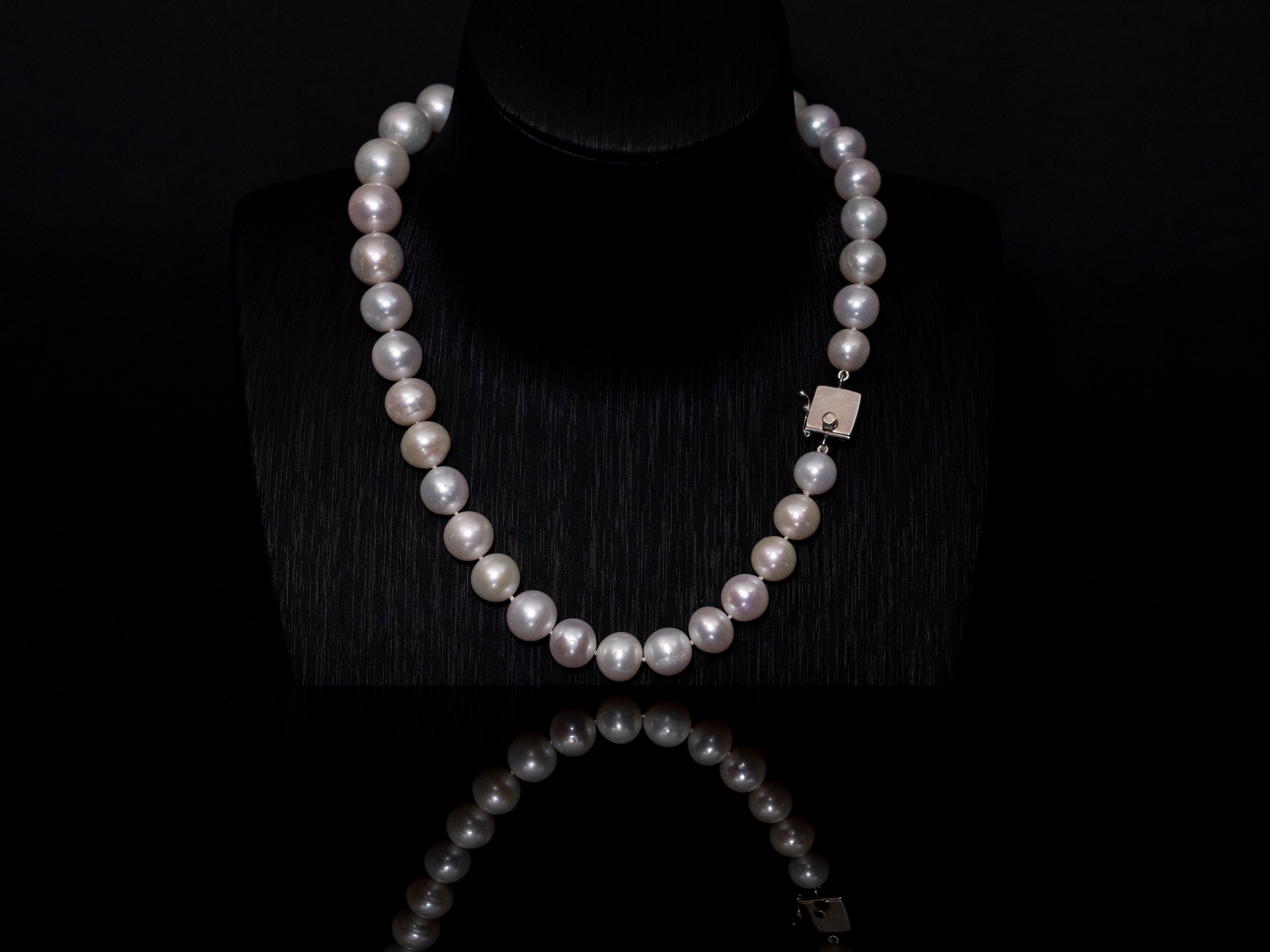 16" South Sea White Pearl Necklace | A Grade | Sterling Silver Clasp | FINAL SALE [cn063]