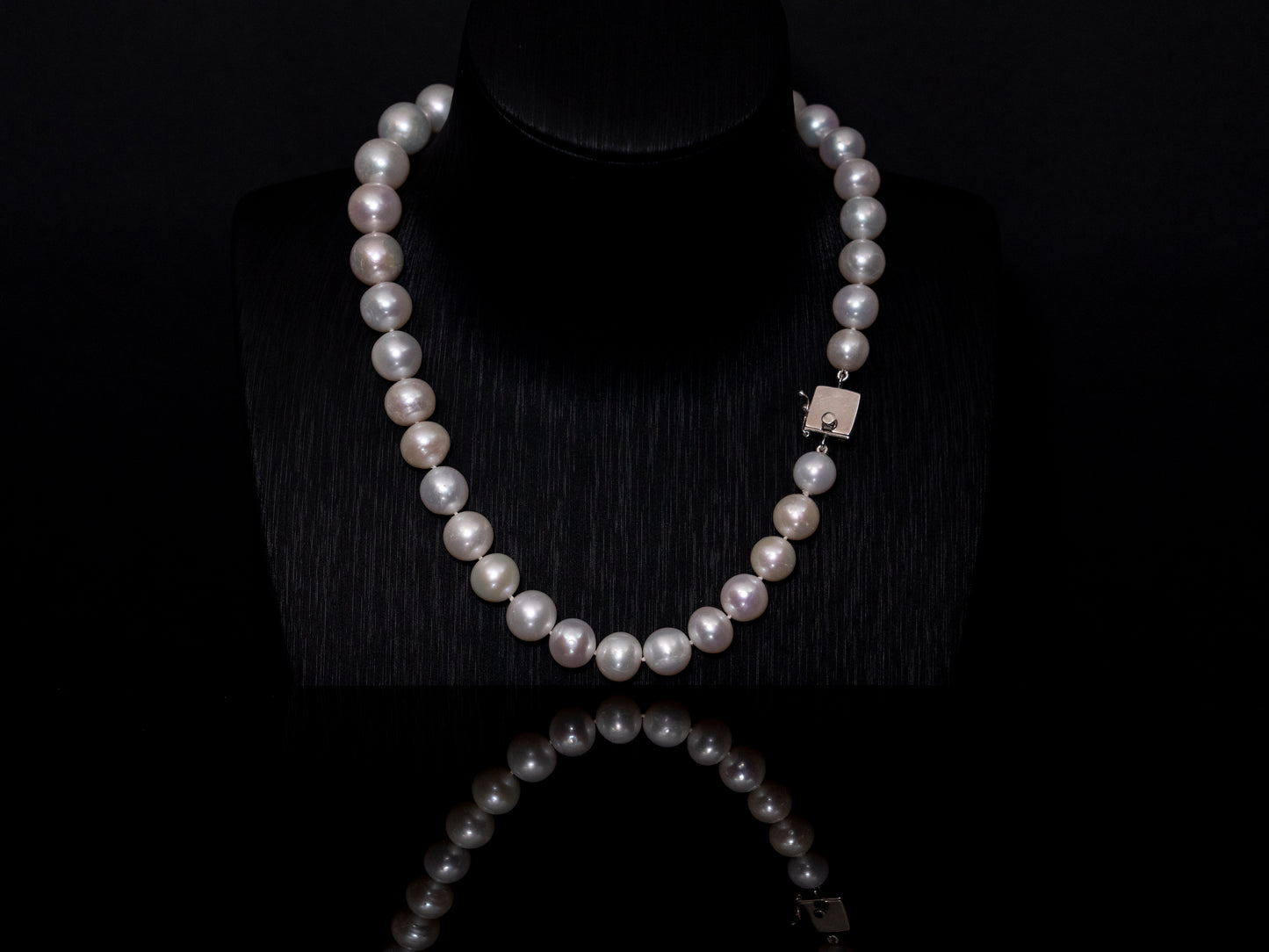 16" South Sea White Pearl Necklace | A Grade | Sterling Silver Clasp | FINAL SALE [cn063]