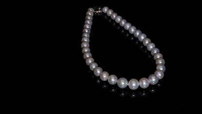 16" South Sea White Pearl Necklace | A Grade | Sterling Silver Clasp | FINAL SALE [cn063]