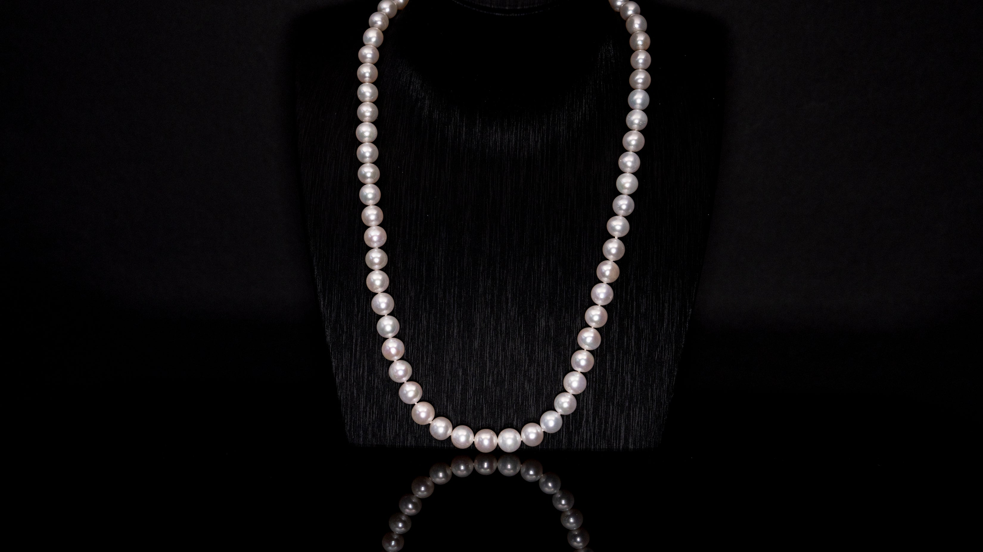 21" South Sea White Necklace | AAAAA Grade | 14K Clasp [cn065]