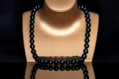 23" Tahitian Dark-Green Pearl Necklace | AAAAA Grade | *No Clasp [cnT025]