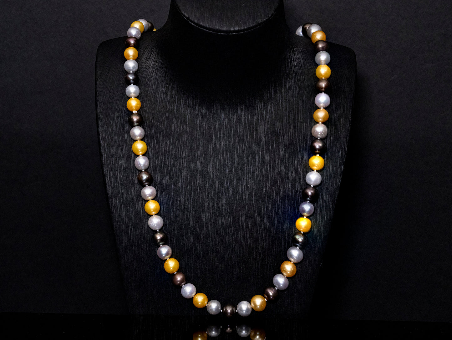 26" South Sea Sunrise-Sunset Pearl Necklace | AAAAA Grade | *No Clasp [cn051]