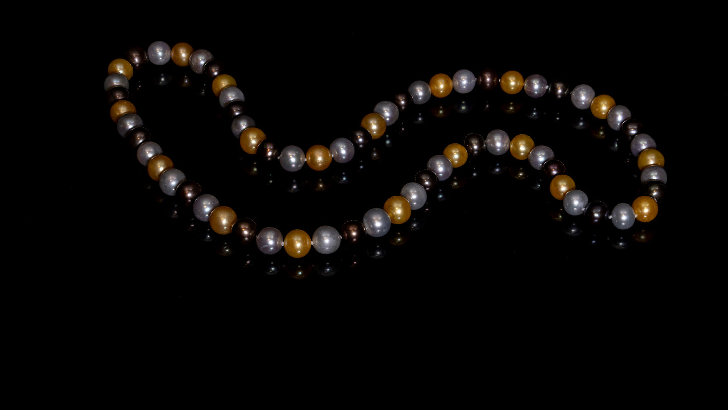 26" South Sea Sunrise-Sunset Pearl Necklace | AAAAA Grade | *No Clasp [cn051]