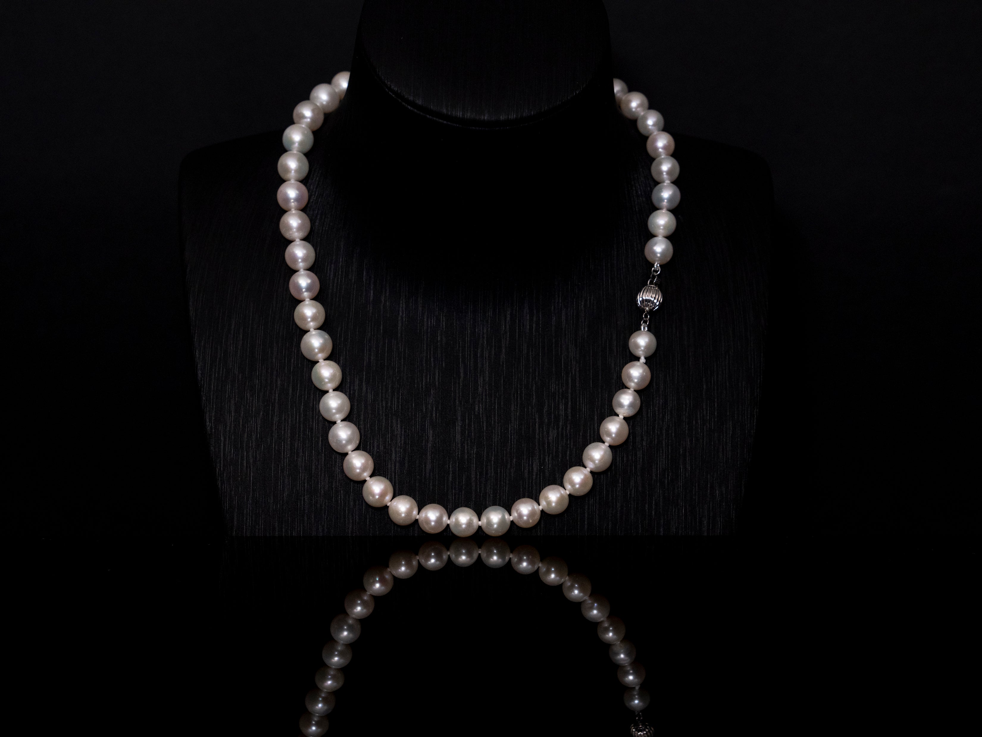 16" South Sea White Necklace | AAAA Grade | 14K (white-gold) Clasp [cn069]