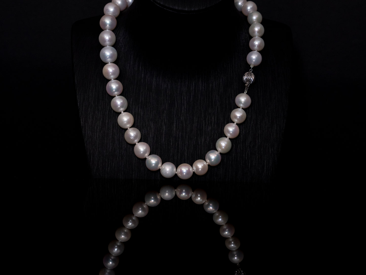 18" South Sea White Pearl Necklace | AAAAA Grade | 14K (white-gold) Clasp [cn010]