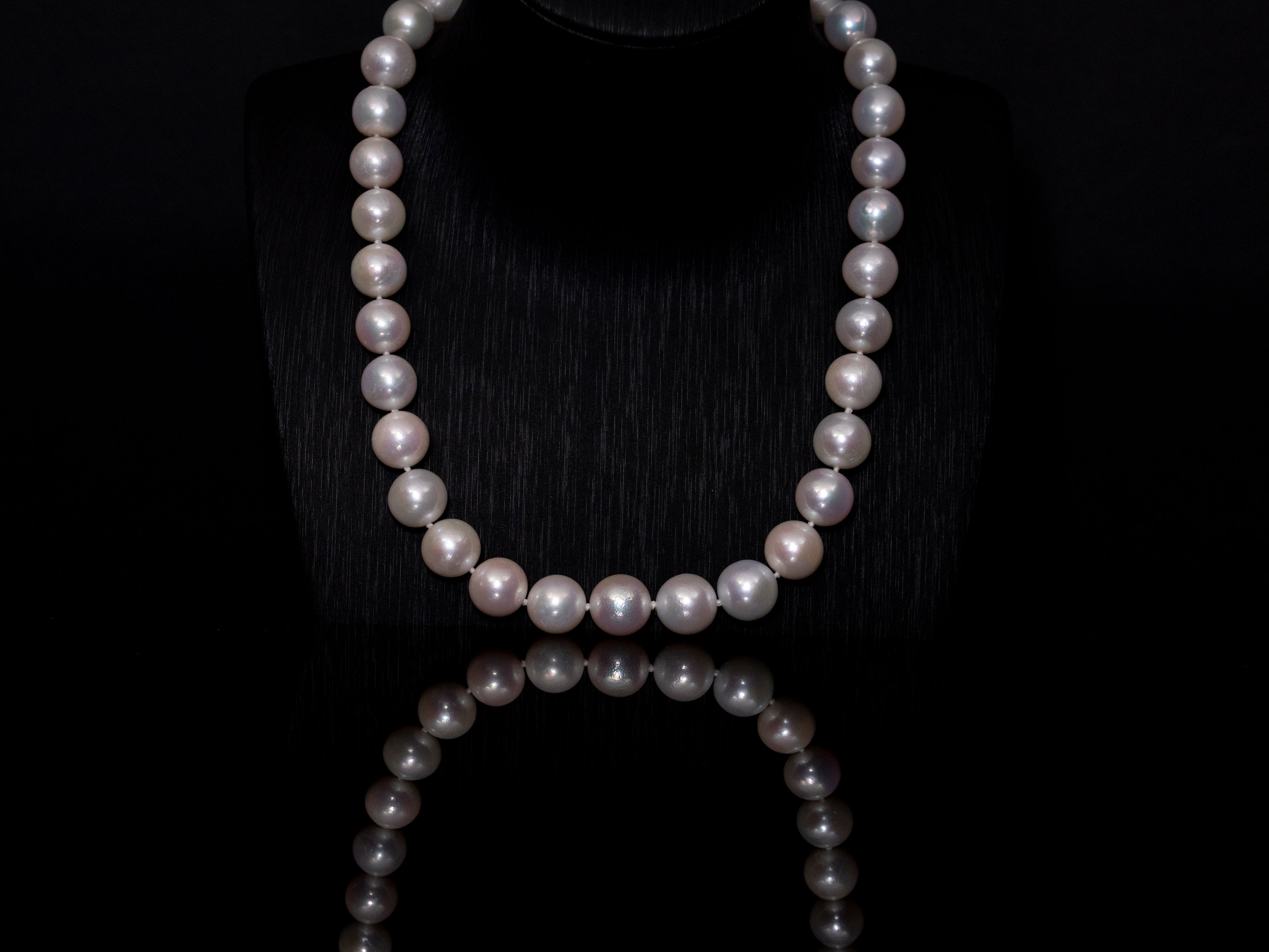 18" South Sea White Pearl Necklace | AAAAA Grade | 14K (white-gold) Clasp [cn010]