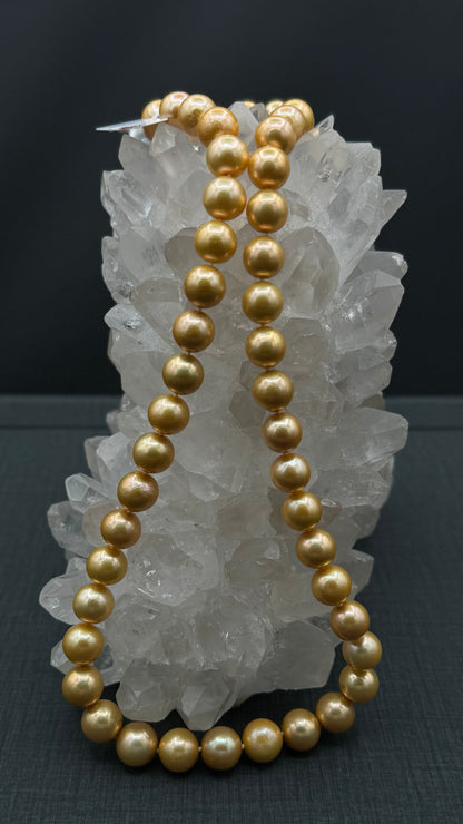 AAAAA South Sea Deep Gold, No-Clasp*, 12-13.5mm, 23"