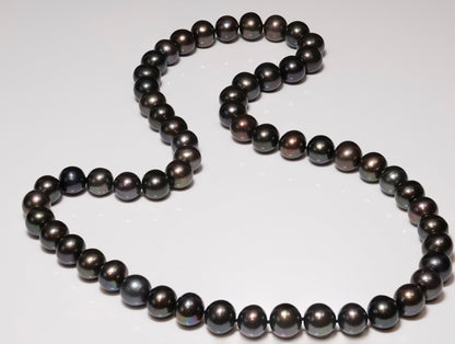 26" Tahitian Black Pearl Necklace | AAAAA Grade | *No Clasp [cnT064]