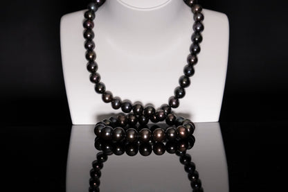 26" Tahitian Black Pearl Necklace | AAAAA Grade | *No Clasp [cnT064]