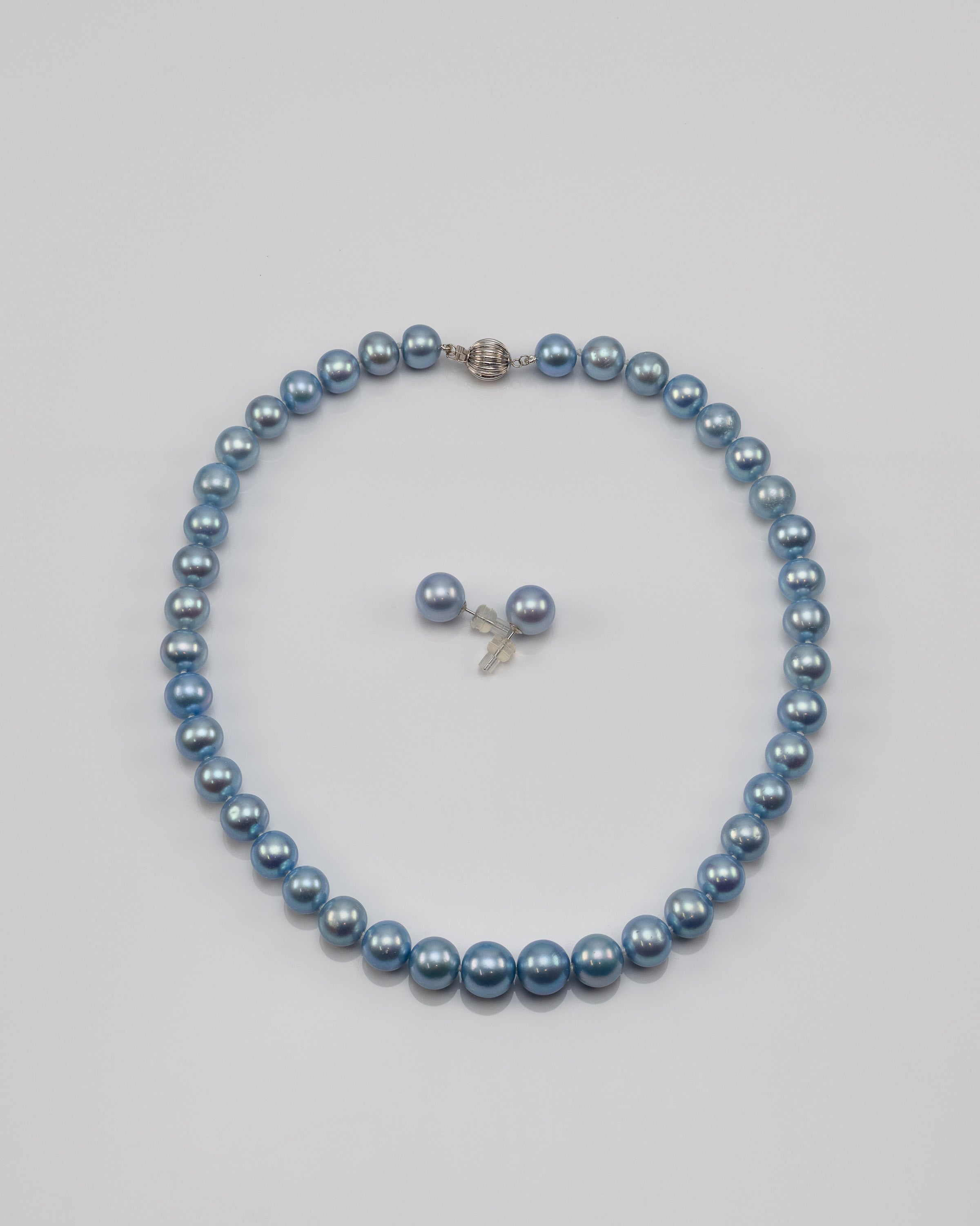 16" South Sea Sky Blue Pearl Necklace | AAAAA Grade | 14K Clasp [cn090]