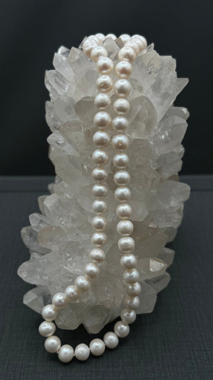 21.5" South Sea White Pearl Necklace | A Fair Grade | No Clasp