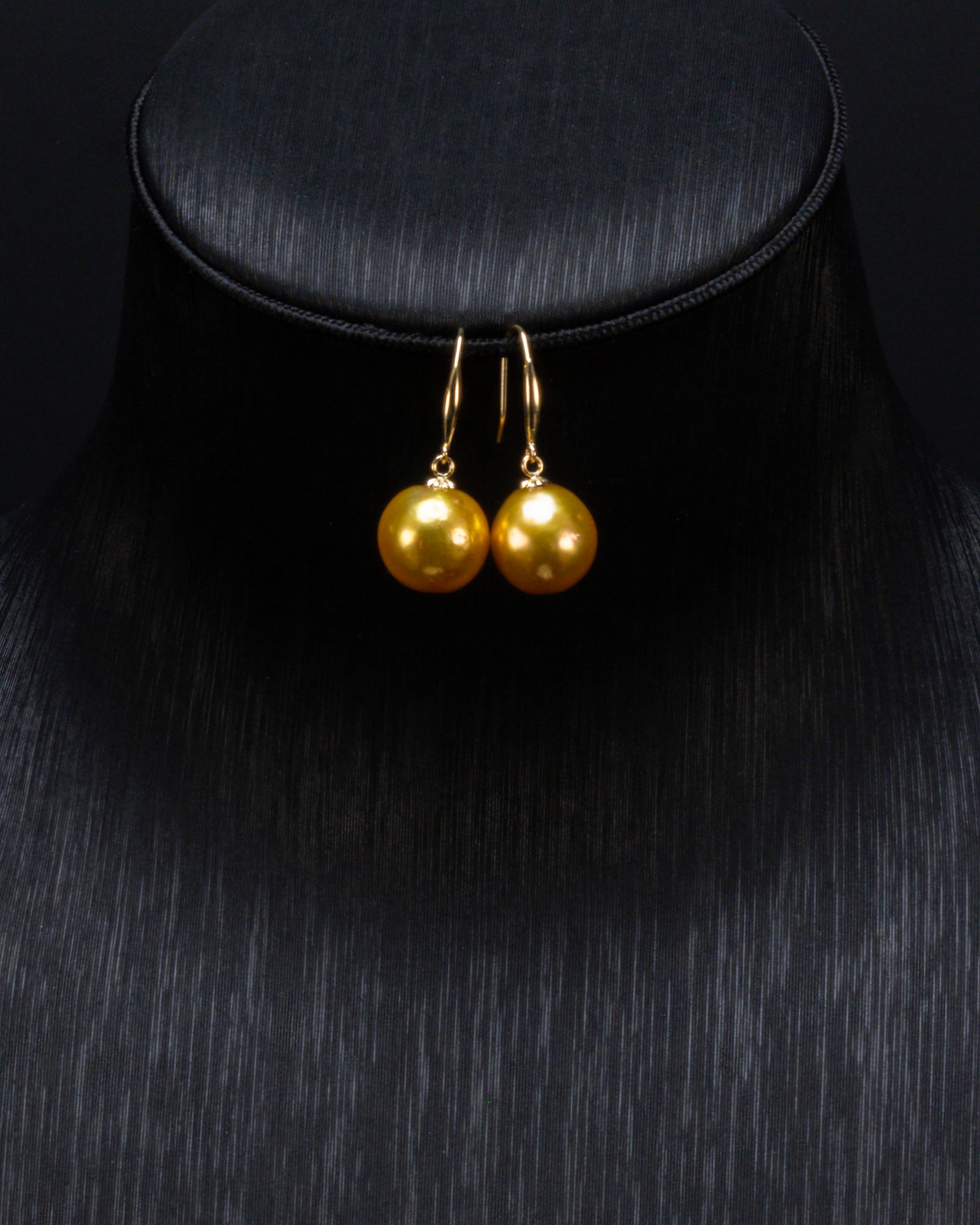 Fine Gold Baroque Drop Pearl Earrings
