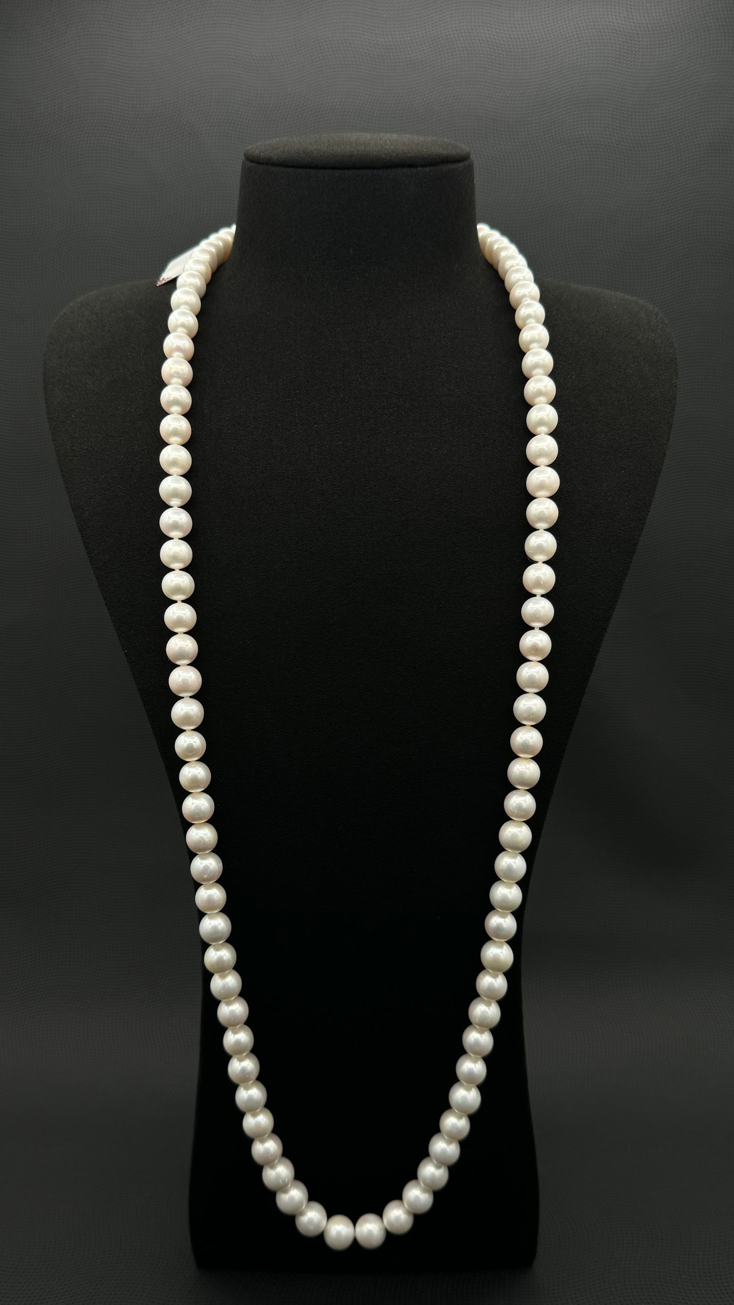 35.5" South Sea White Pearl Necklace | AAAAA Excellent Grade | 14K White Gold