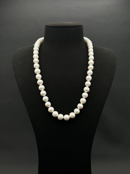 21.5" South Sea White Pearl Necklace | AAAAA Excellent Grade | 14k White Gold