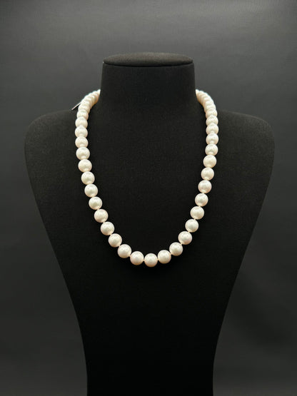 20" South Sea White Pearl Necklace | AAAAA Excellent Grade | 14K White Gold