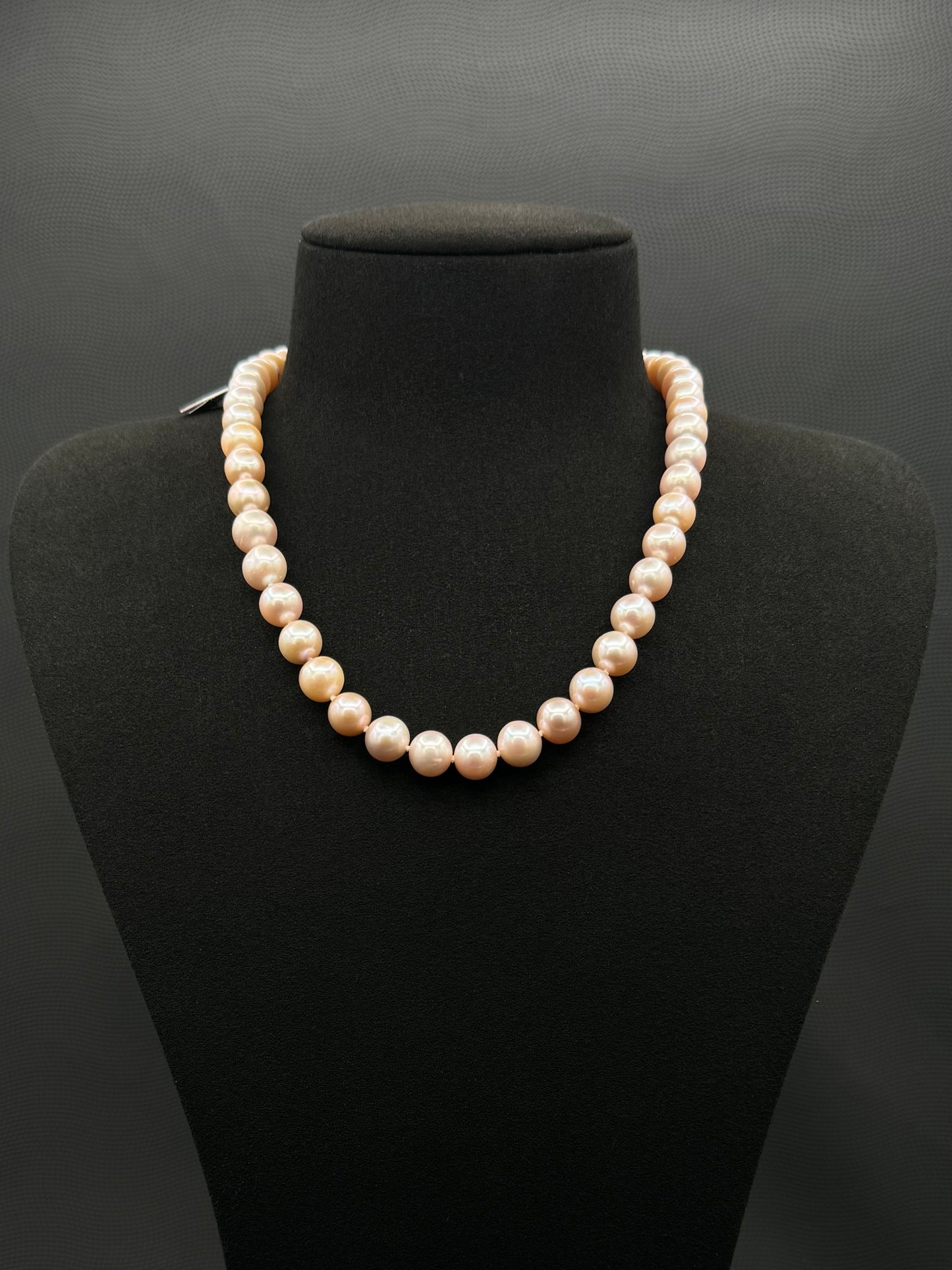 17" South Sea Blush Pink Pearl Necklace | AAAAA Excellent Grade | Gold-Plated