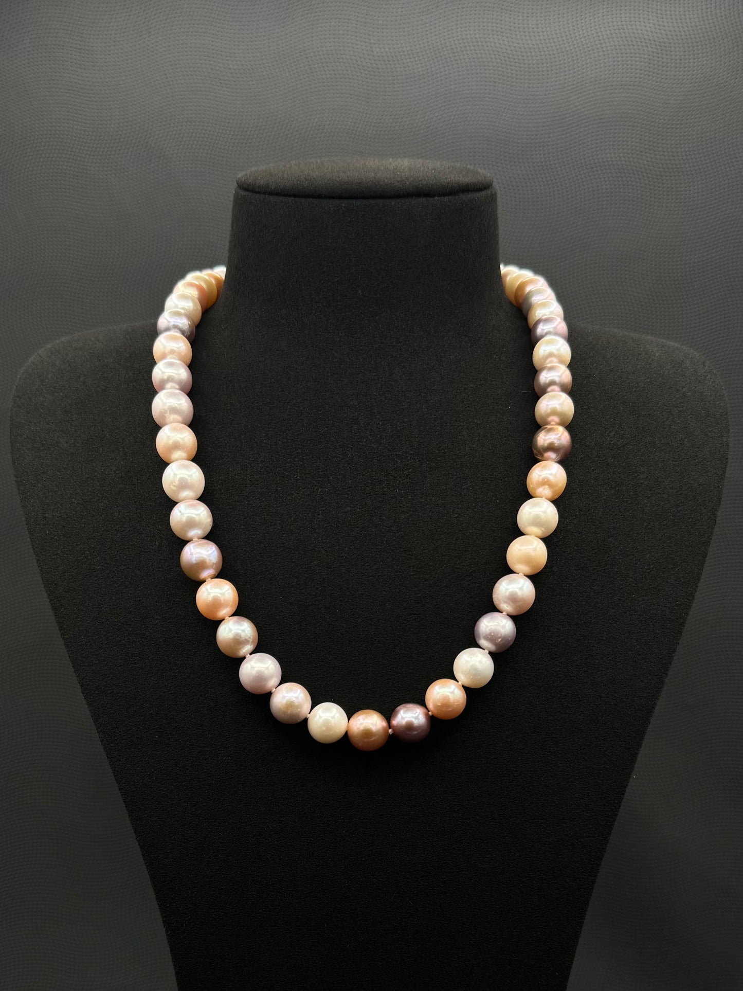 20" South Sea Mixed Blush Pink Pearl Necklace | AAAAA Excellent Grade | 14K Gold