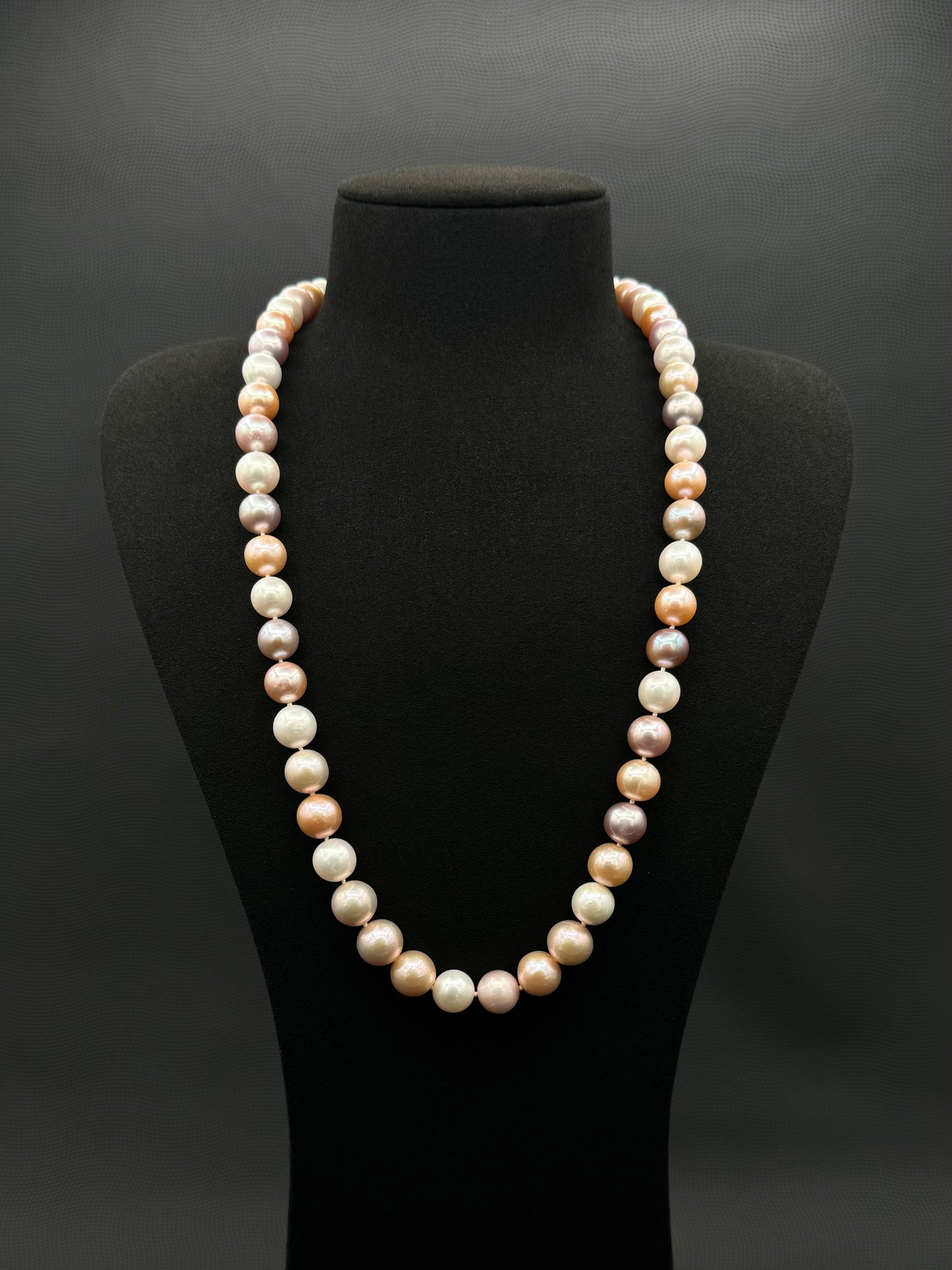 23.5" South Sea Mixed Blush Pink Pearl Necklace | AAAAA Excellent Grade | No Clasp