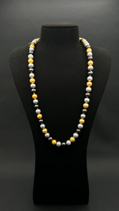 26" South Sea Sunrise Sunset Pearl Necklace | AAAAA Excellent Grade | No Clasp